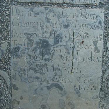JAARSVELD Daniel, van 1899-1901