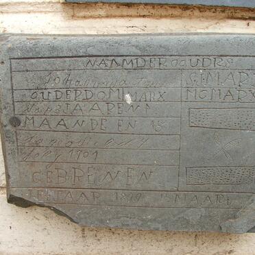 MARX Johannes Marthinus 1899-1901