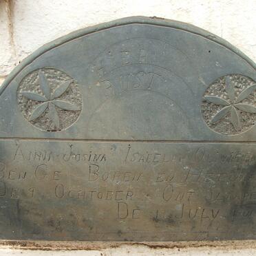 OILIVIER Anna Josina Isabelah 1896-1901