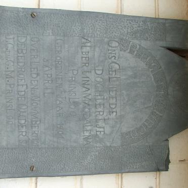 PRINSLOO Albertina Magdelena 1901-1901