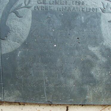 TONDER Jan Antoeni, van 1899-1901 