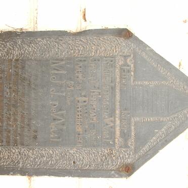 WAAL Rykie Jacoba, de -1901