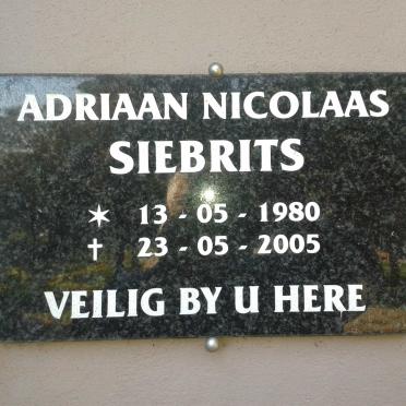 SIEBRITS Adriaan Nicolaas 1980-2005