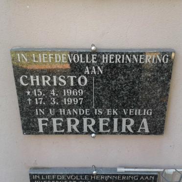 FERREIRA Christo 1969-1997