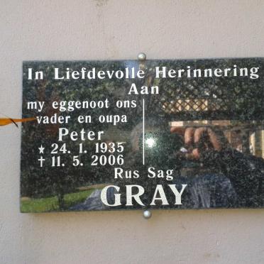 GRAY Peter 1935-2006
