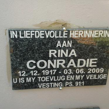 CONRADIE Rina 1917-2009