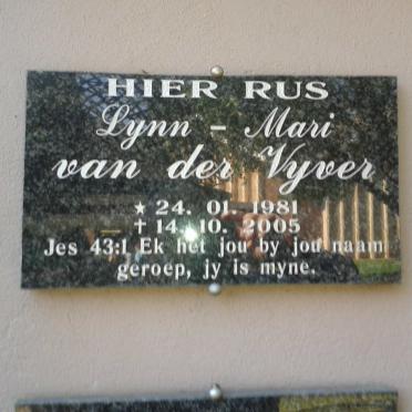VYVER Lynn-Mari, van der 1981-2005