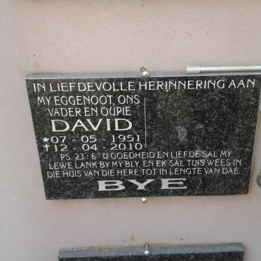 BYE David 1951-2010
