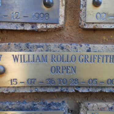 ORPEN William Rollo Griffith 1936-2000