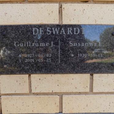 SWARDT Guillaume J. 1927-2014 &amp; Susanna E. 1930-