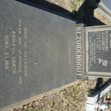 BEZUIDENHOUT Magdalena Elizabeth nee LINDEQUE 1942-1981