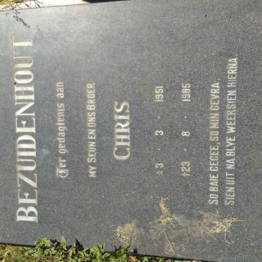BEZUIDENHOUT Chris 1951-1985
