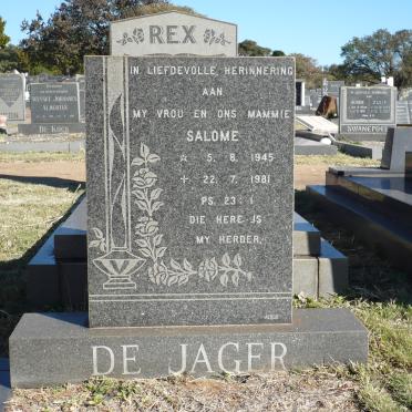 JAGER Salome, de 1945-1981