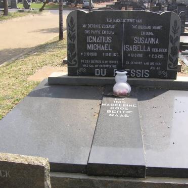 PLESSIS Ignatius Michaël, du 1908-1973 &amp; Susanna Isabella REED 1916-2001