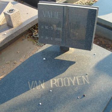 ROOYEN Valie, van 1918-1985