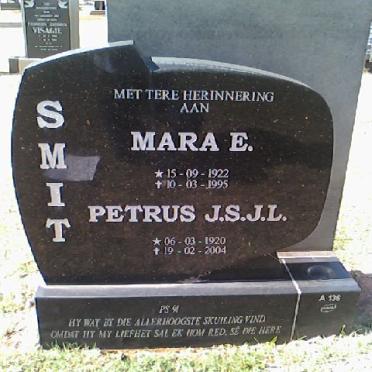 SMIT Petrus J.S.J.L. 1920-2004 &amp; Mara E. 1922-1995