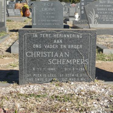 SCHEMPERS Christiaan 1940-1982