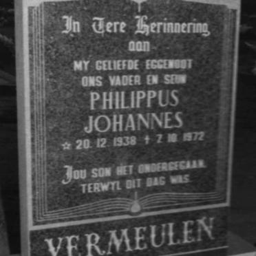 VERMEULEN Philippus Johannes 1938-1972