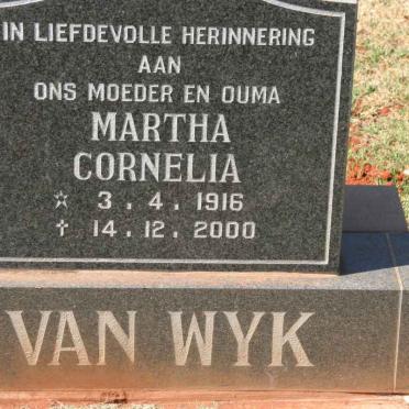 WYK Martha Cornelia, van 1916-2000