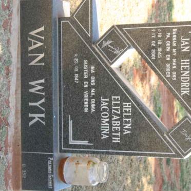 WYK Jan Hendrik, van 1945-2001 &amp; Helena Elizabeth Jacomina 1947-