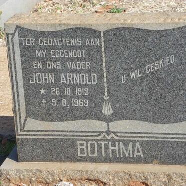 BOTHMA John Arnold 1919-1969