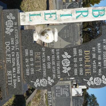 BRIEL Dolfie 1912-1981 &amp; Betty 1915-1999