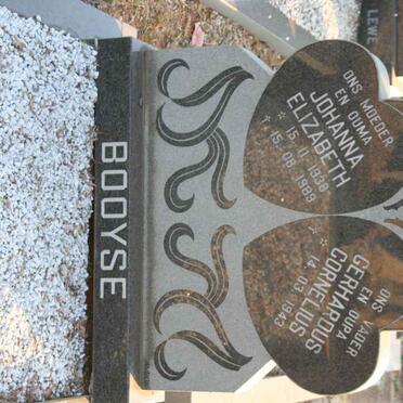 BOOYSE Gerhardus Cornelius 1943- &amp; Johanna Elizabeth 1938-1989