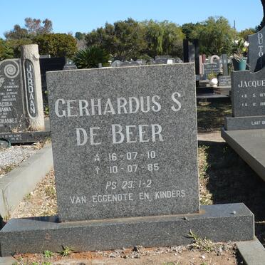 BEER Gerhardus S., de 1910-1985