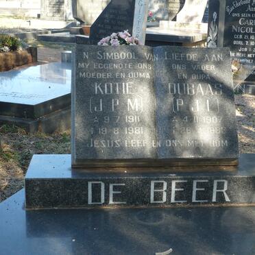 BEER P.J.L., de 1907-1983 &amp; J.P.M. 1911-1981