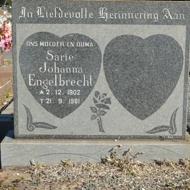 ENGELBRECHT Sarie Johanna 1902-1981