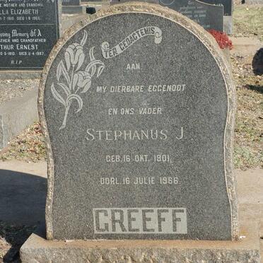 GREEFF Stephanus J. 1901-1966