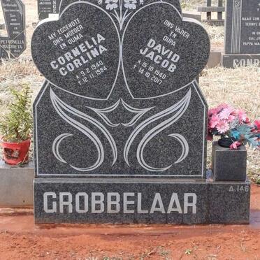GROBBELAAR David Jacob 1940-2017 & Cornelia Corlina 1940-1994