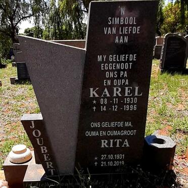 JOUBERT Karel 1930-1996 &amp; Rita 1931-2019