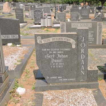 JORDAAN Gert Johan Daniel 1924-1972