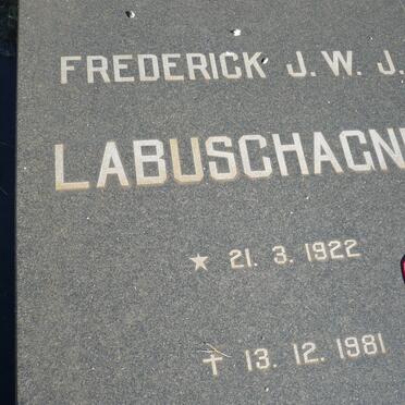 LABUSCHAGNE Frederick J.W.J. 1922-1981