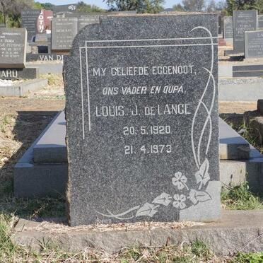LANGE Louis J., de 1920-1973