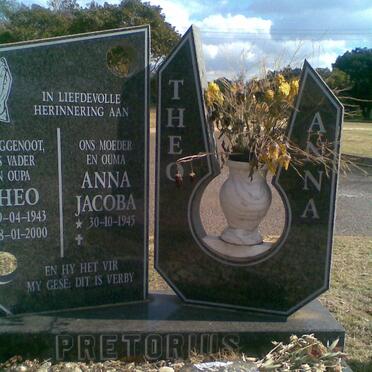 PRETORIUS Theo 1943-2000 &amp; Anna Jacoba 1945-