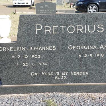 PRETORIUS Cornelius Johannes 1903-1974 &amp; Georgina Anne 1918-