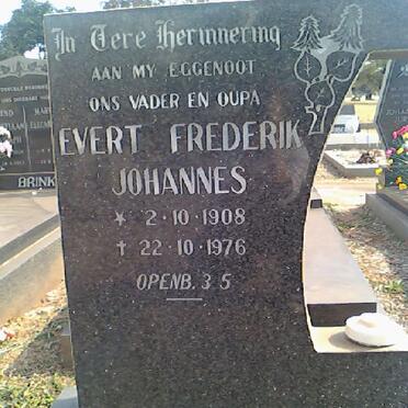 PRETORIUS Evert Frederik Johannes 1908-1976