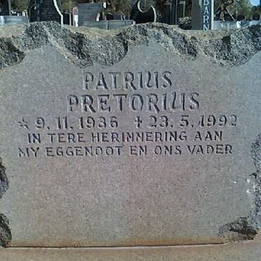 PRETORIUS Patrius 1936-1992