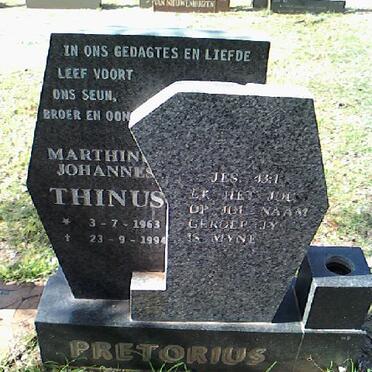 PRETORIUS Marthinus Johannes 1963-1994