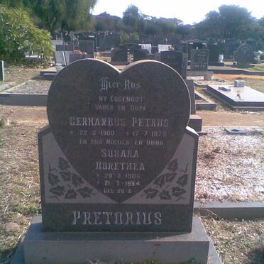 PRETORIUS Gerhardus Petrus 1900-1979 &amp; Susara Dorethea 1906-1994