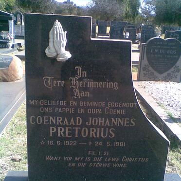 PRETORIUS Coenraad Johannes 1922-1981