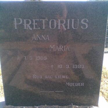 PRETORIUS Anna Maria 1909-1989