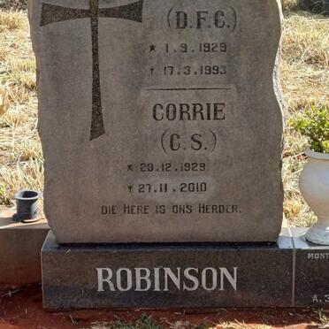 ROBINSON D.F.C. 1929-1993 & C.S. 1929-2010