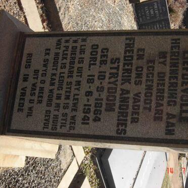 STRYDOM Frederik Andries 1864-1941