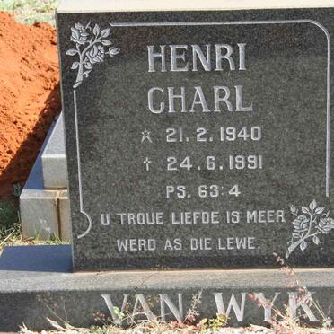 WYK Henri Charl, van 1940-1991