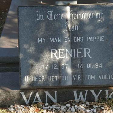 WYK Renier, van 1957-1994