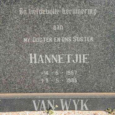 WYK Hannetjie, van 1957-1985