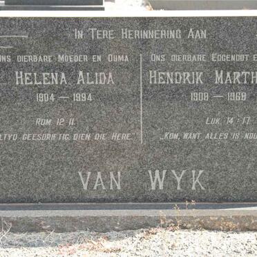 WYK Hendrik Marthinus, van 1908-1968 &amp; Helena Alida 1904-1994